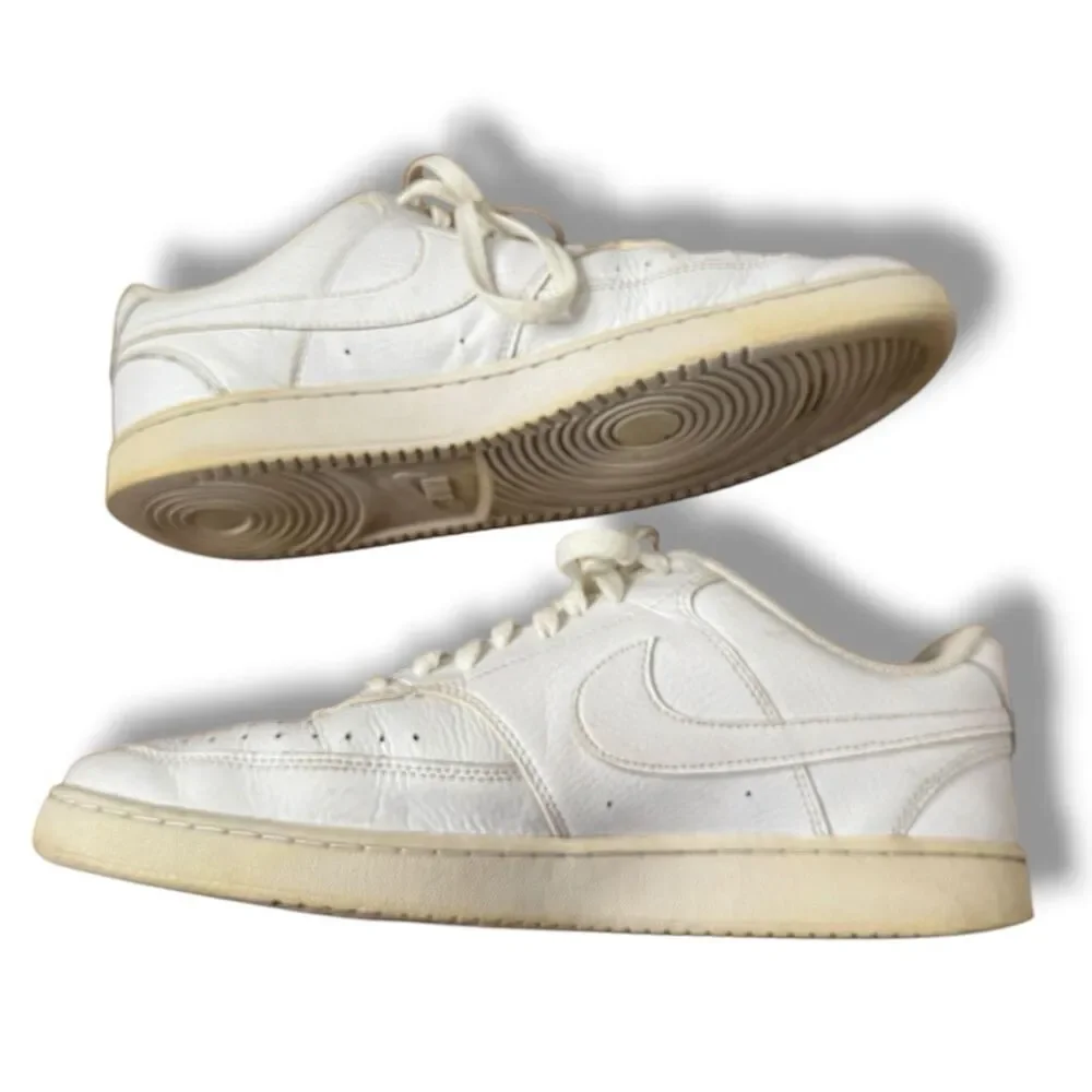 Nike Court Vision Low Triple White CD5463-100 Activewear Women’s Size 11